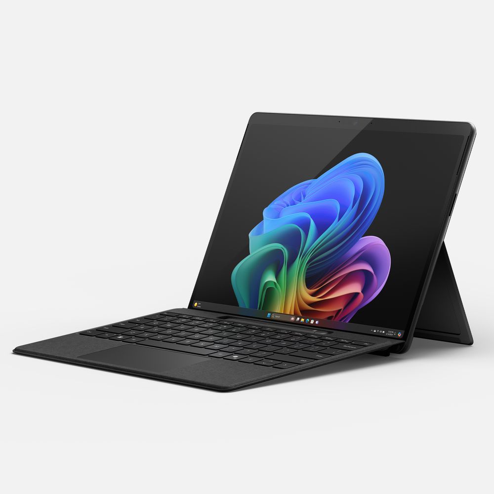 Microsoft Surface Pro Copilot+ / Qualcomm Snapdragon X Elite/ 16 GB RAM / 512 GB SSD/ Qualcomm Adreno GPU/ 13-Inch Pixelsense Flow Display (2880 x 1920) OLED Touch/ Windows 11 Home - Black - (Includes Microsoft Keyboard Cover) (Arabic/ English)