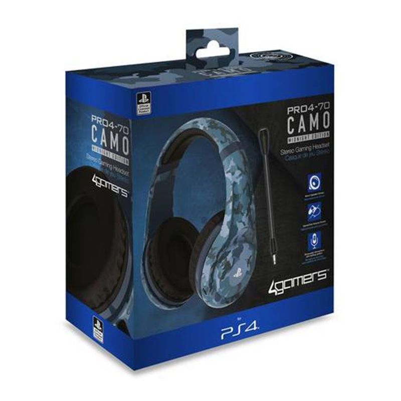 4 Gamers Pro4-70 Stereo Gaming Headset Midnight Camo Edition for PS4