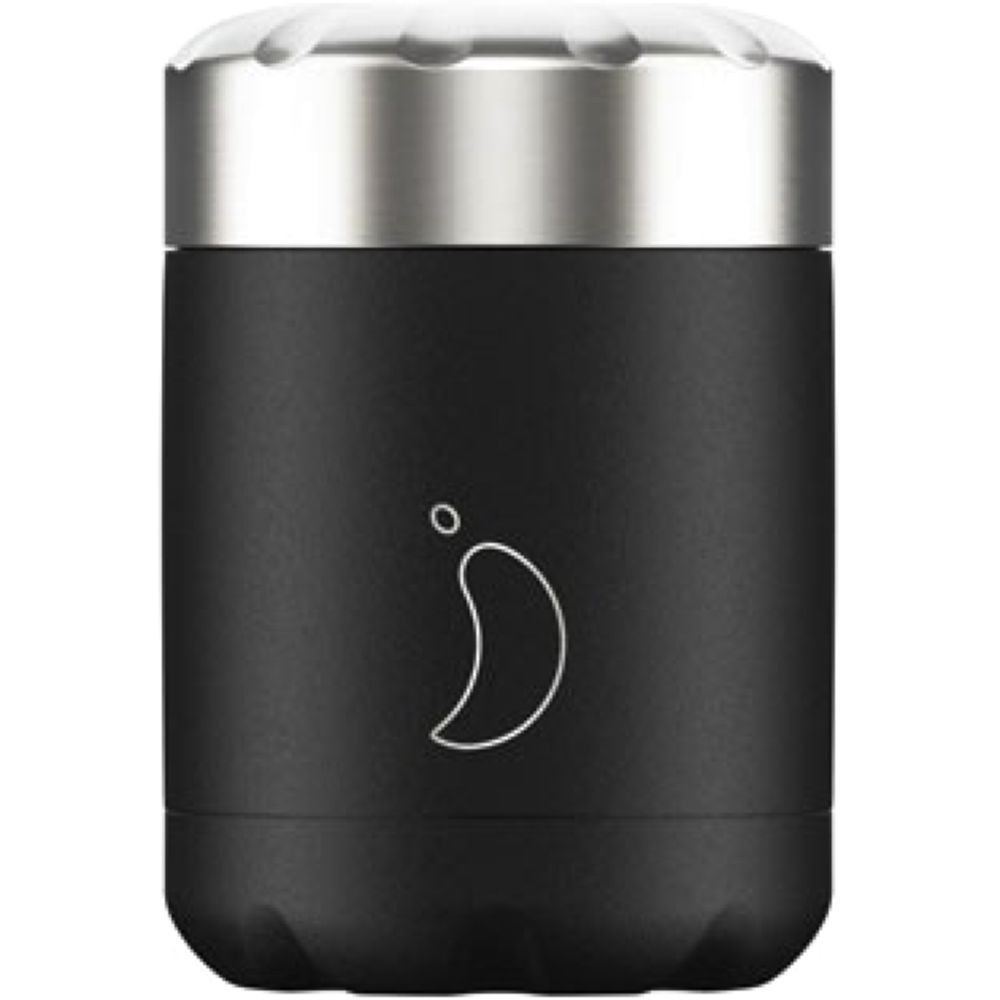 Chilly'S Food Pot Monochrome Black 300Ml