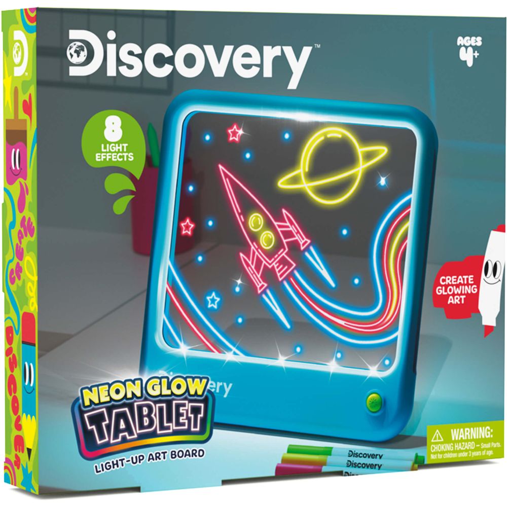 Discovery Neon Glow Tablet Light-Up Art Board