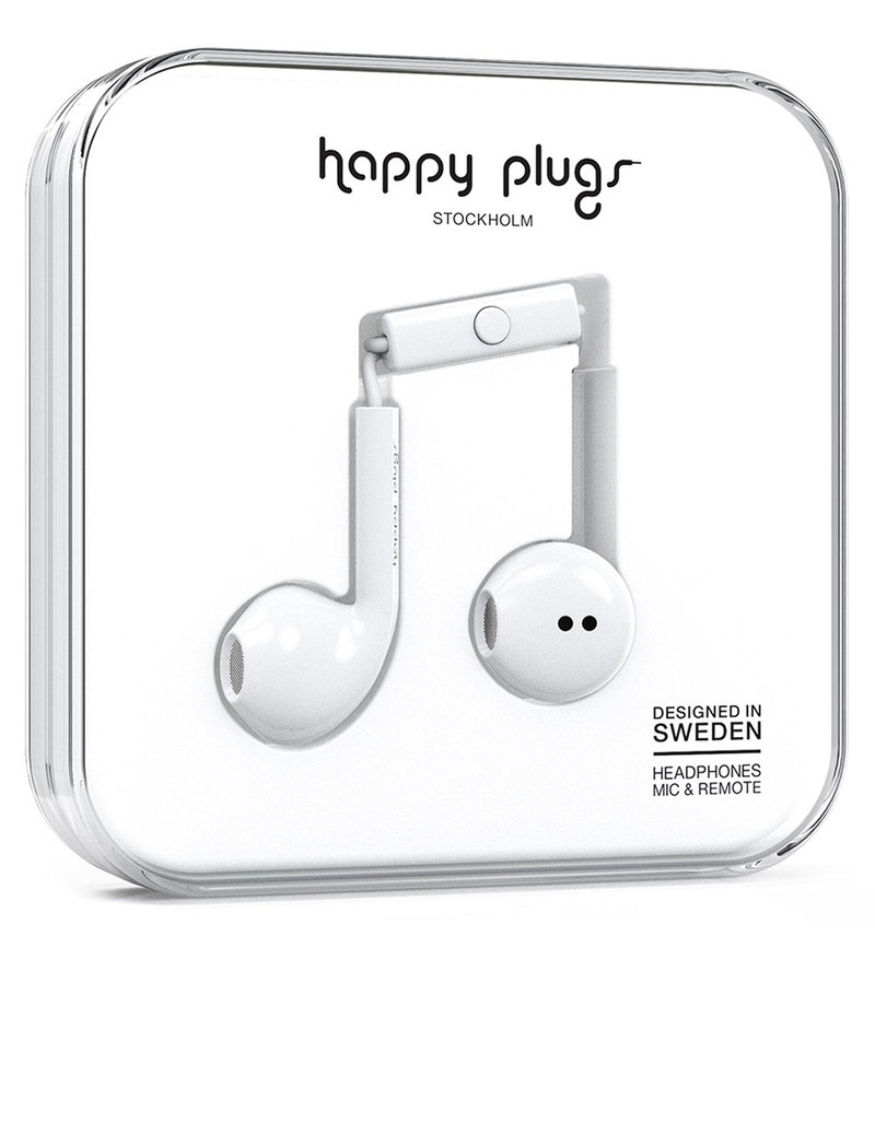 Happy Plugs Earbud Plus White Earphones