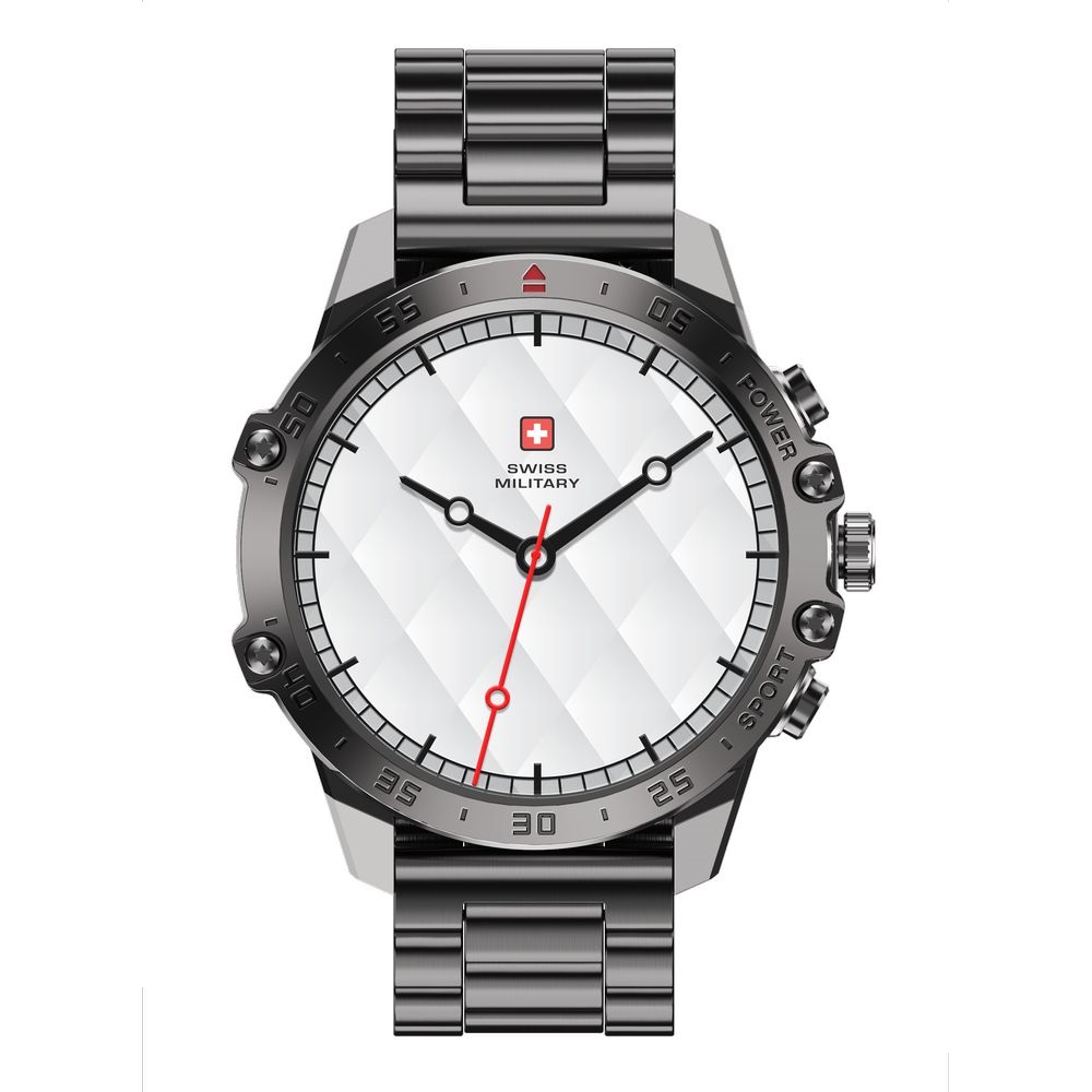 Swiss Military DOM5 Smartwatch With Gun Metal Strap