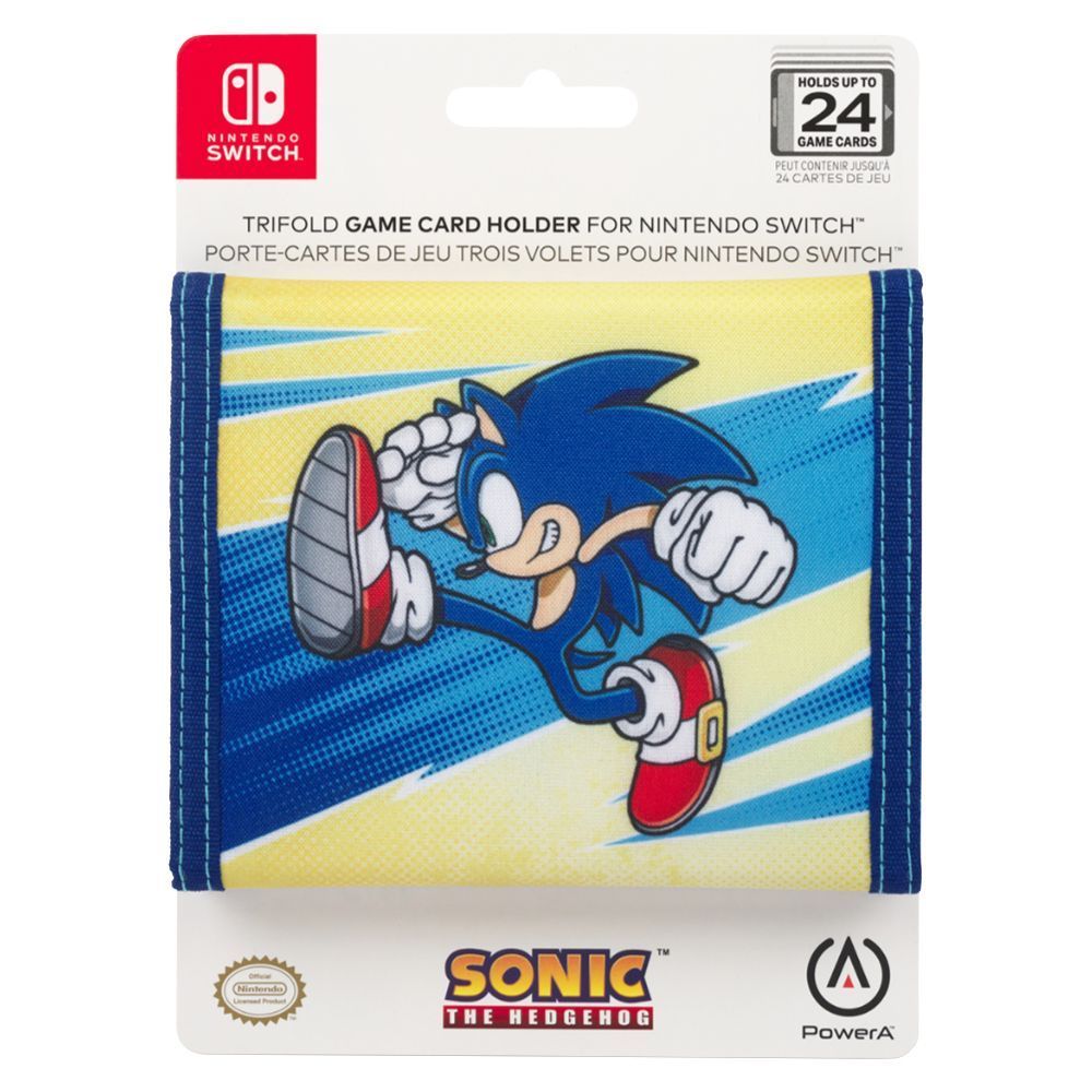 Powera Trifold Game Card Wallet For Nintendo Switch - Sonic