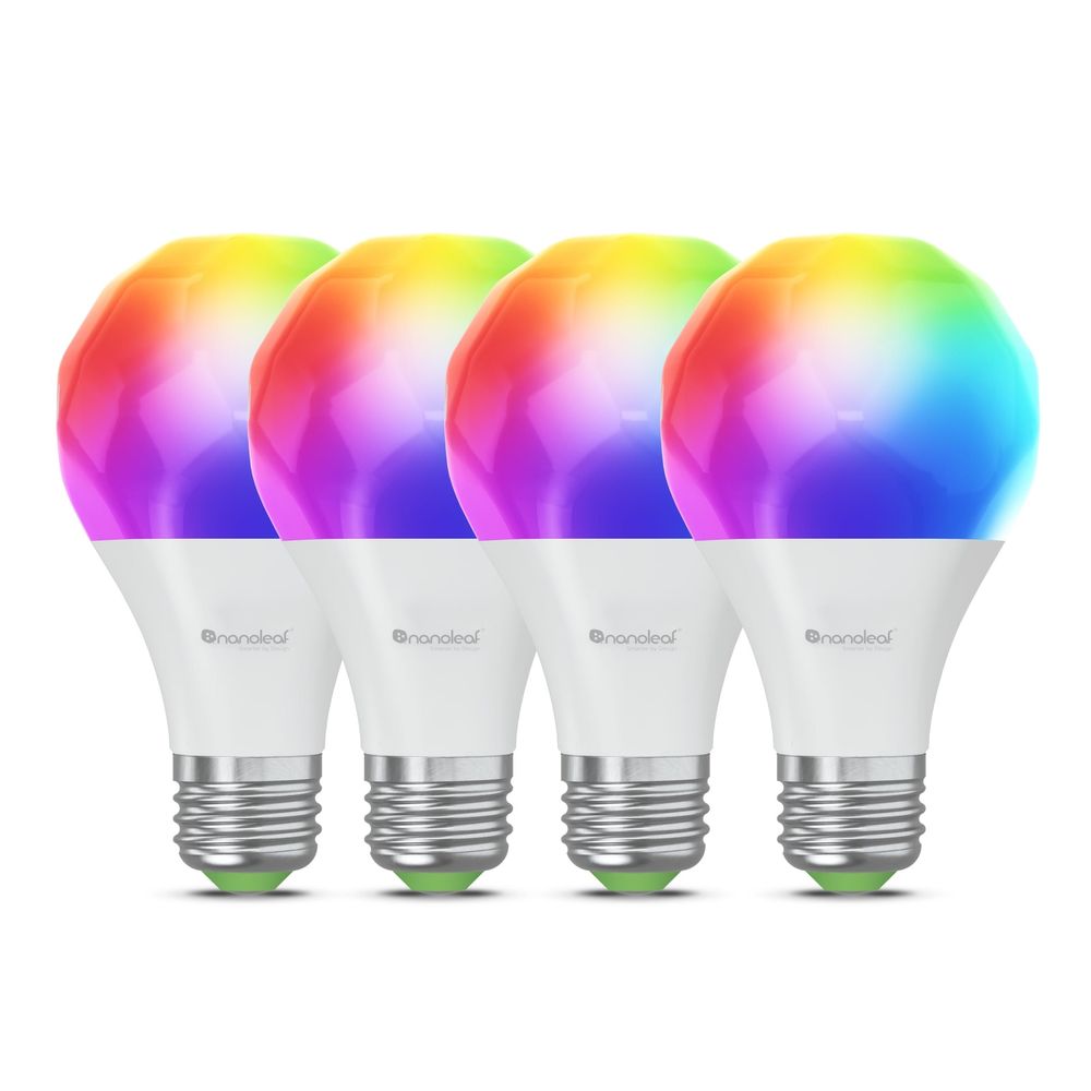 Nanoleaf Essentials E27 Smart A60 Bulb 800LM 2700K6500K 220V240V Wi-Fi - White (Pack of 4)