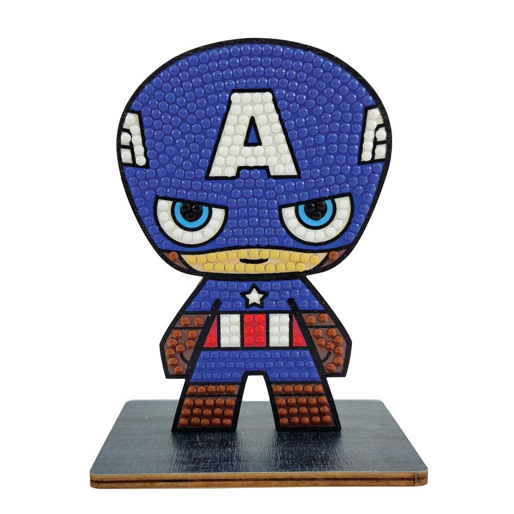 Craft Buddy Avengers Captain America DIY Crystal Art Buddies Kit (11.3 x 8.4cm)