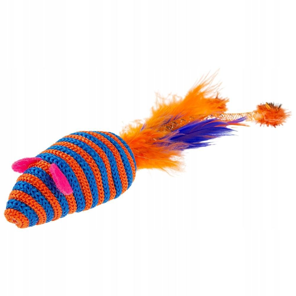 Wild Catz Sneaky Mice Fabric Feature Cat Toy Assorted Colors - 1Pc