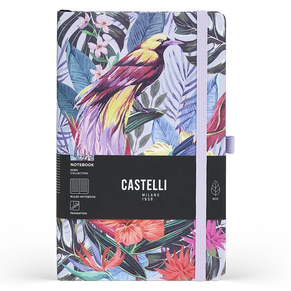 Castelli Medium Ruled Eden Notebook - Paradise (13 x 21 cm)