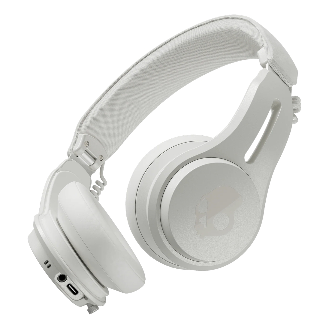 SkullCandy ICON ANC Wireless Headphones with Active Noise Canceling - Bone/Orange Glow