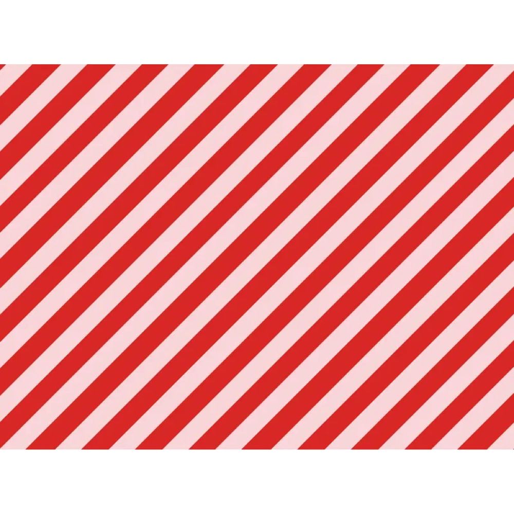 Partydeco Christmas Stripes Wrapping Paper (200 x 70 cm)