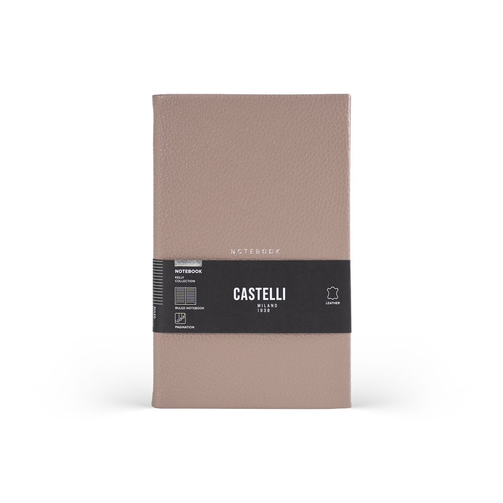 Castelli Notebook Medium Ruled Kelly Antique Pink (13 x 21 cm)