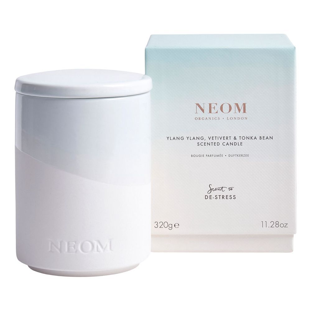 Neom Wellbeing 2 Wick Scented Candle (320g) - Ylang Ylang / Vetivert / Tonka Bean