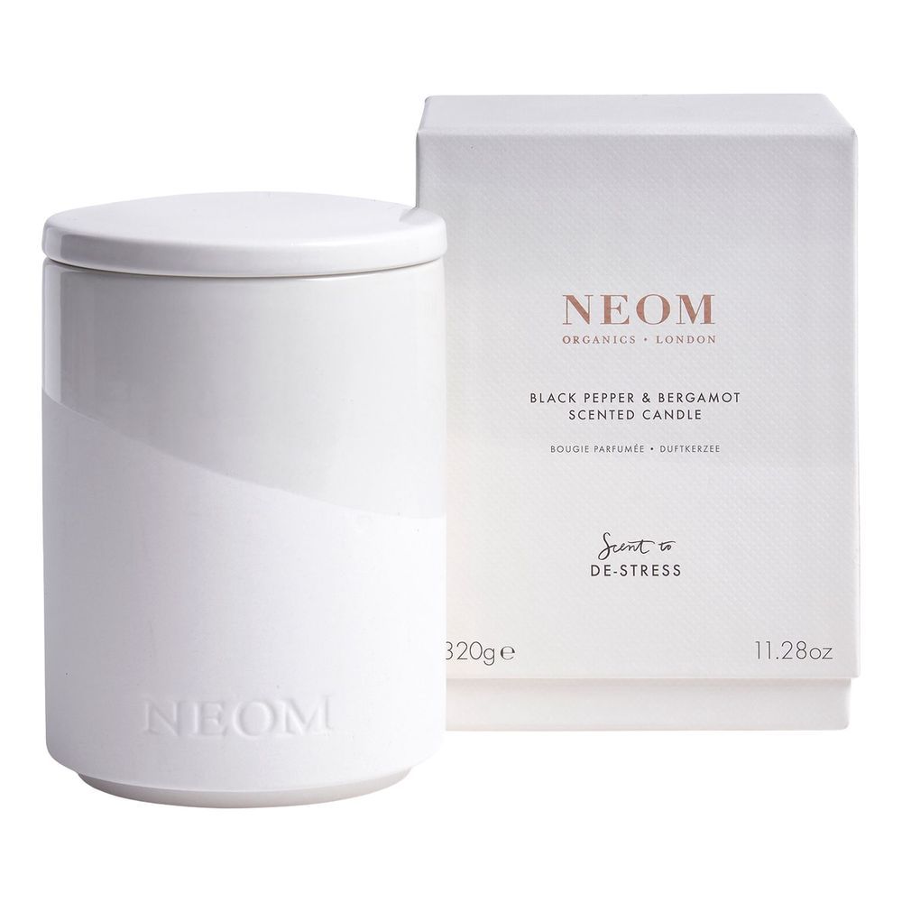 Neom Wellbeing 2 Wick Scented Candle (320g) - Black Pepper / Bergamot