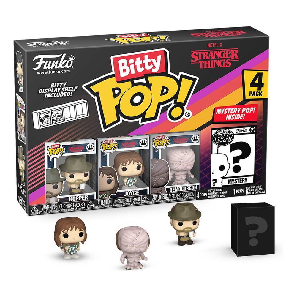Funko Pop! Bitty Pop TV Stranger Things Hopper (Pack of 4)