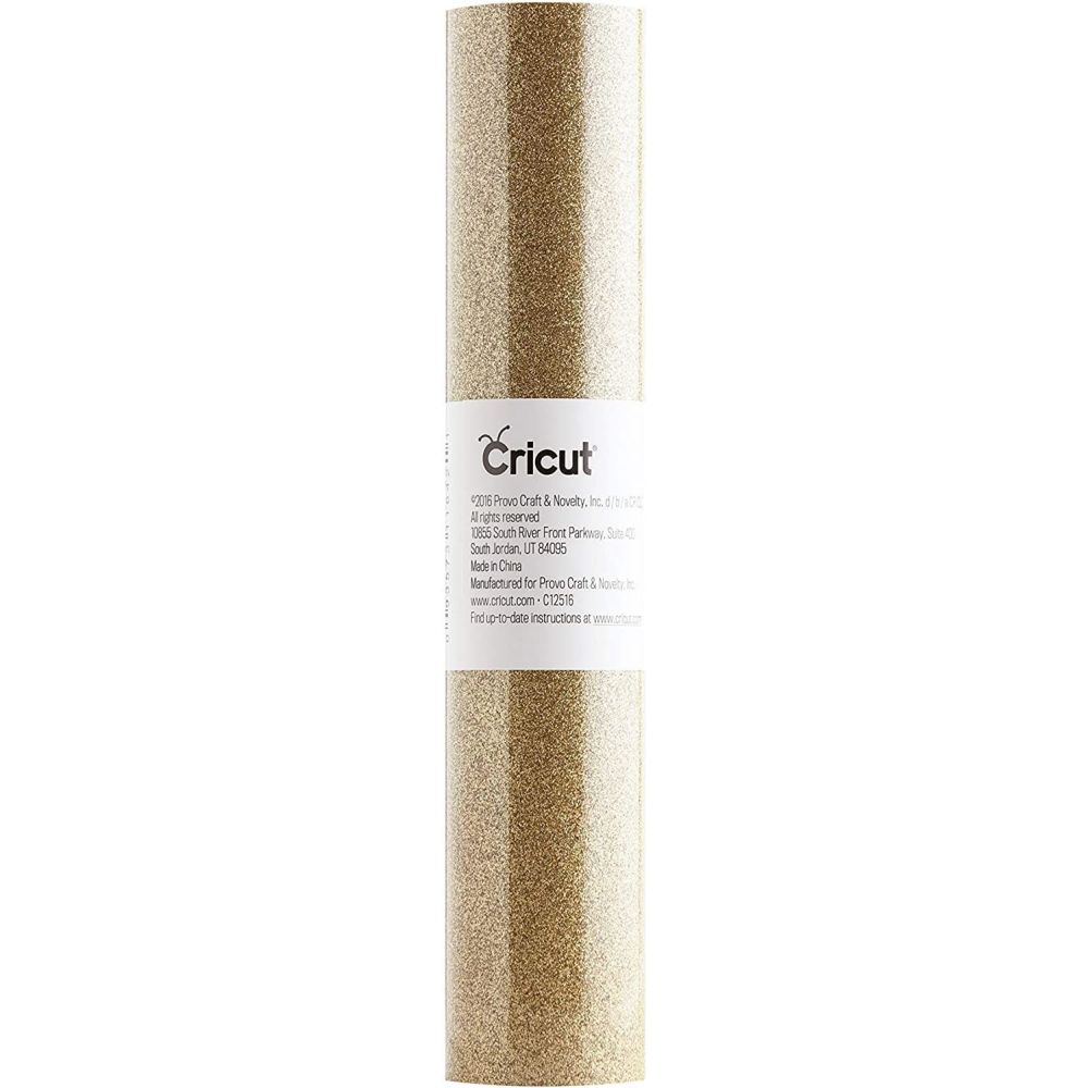 Cricut Glitter Iron-On Roll (30.5 x 48cm) - Gold