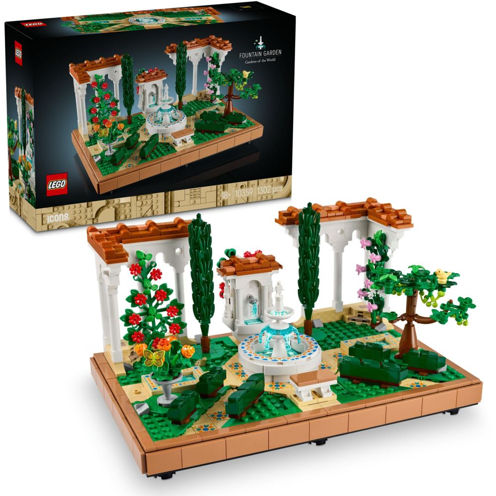 LEGO ICONS Fountain Garden Gardens Of The World 10359 (1302 Pieces)