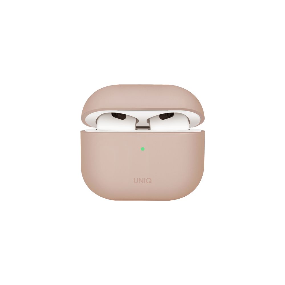 Uniq Lino Hybrid Liquid Silicon Airpods 4th Gen Case - Blush Pink