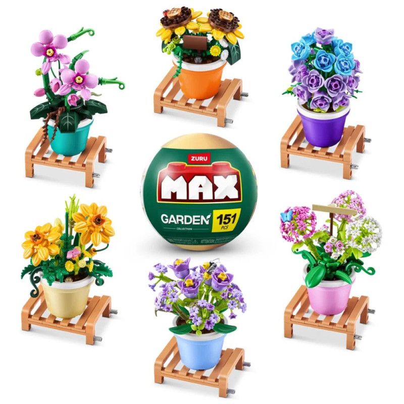 Zuru Max Premium Garden Collection Building Bricks Pot Plants Series 1 (Assortment - Includes 1)