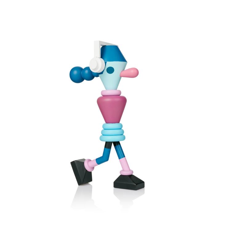 Lucie Kaas Jeremyville Kokeshi Doll - The Music Lover - 24 cm