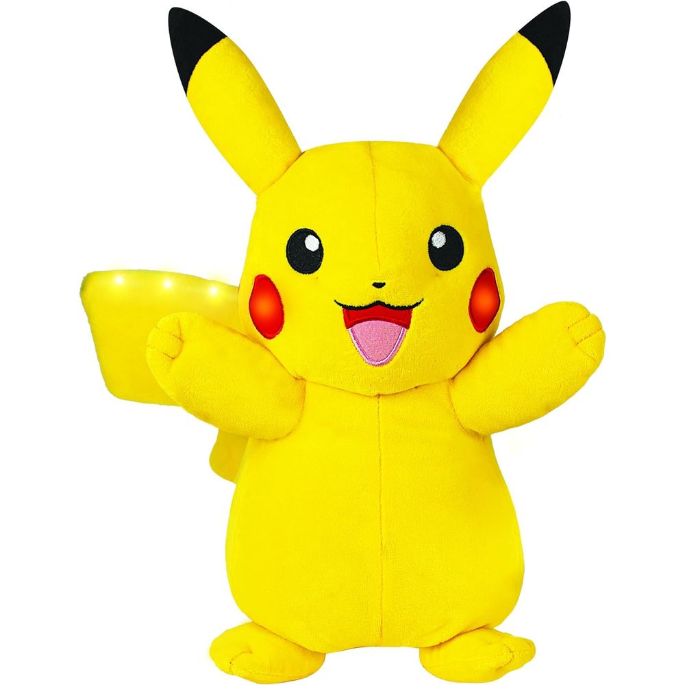 Jazwares Pokémon Power Action Pikachu 10-Inch Plush Toy