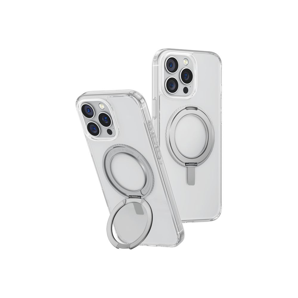 Uniq Hybrid iPhone 16 Pro Swivix With 360 Rotating Kickstand - Lucent Clear