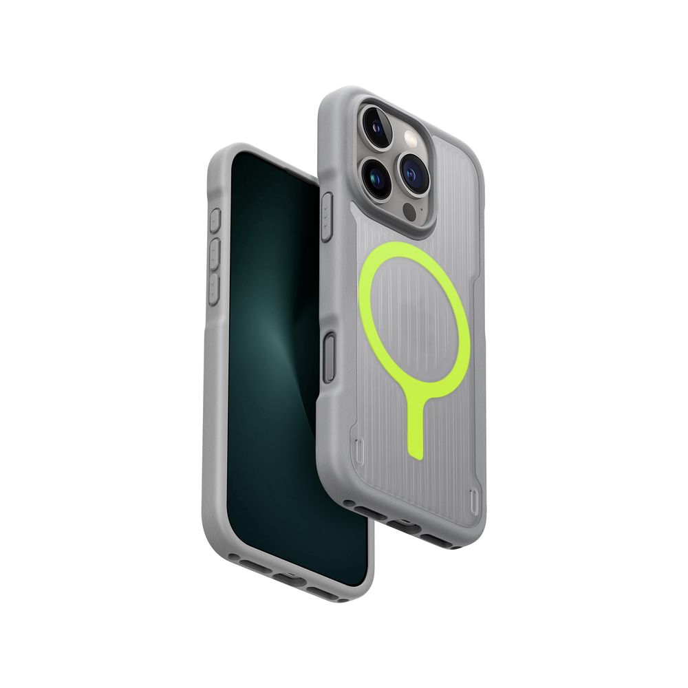 Uniq Hybrid iPhone 16 Pro Magclick Charging Combat Active - Stone Grey