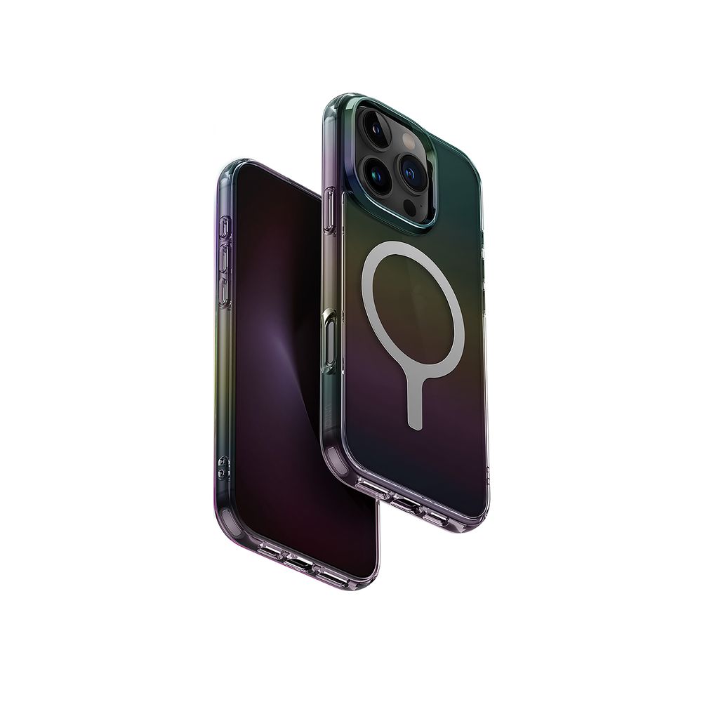 Uniq Hybrid iPhone 16 Pro Max Magclick Charging Iridescia - Midnight Quartz