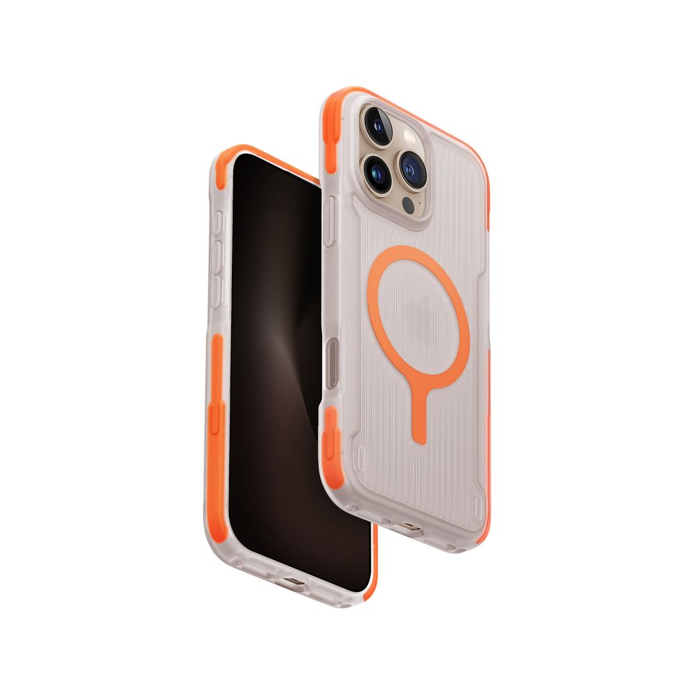 Uniq Hybrid iPhone 16 Pro Max Magclick Charging Combat Active - Volt Orange
