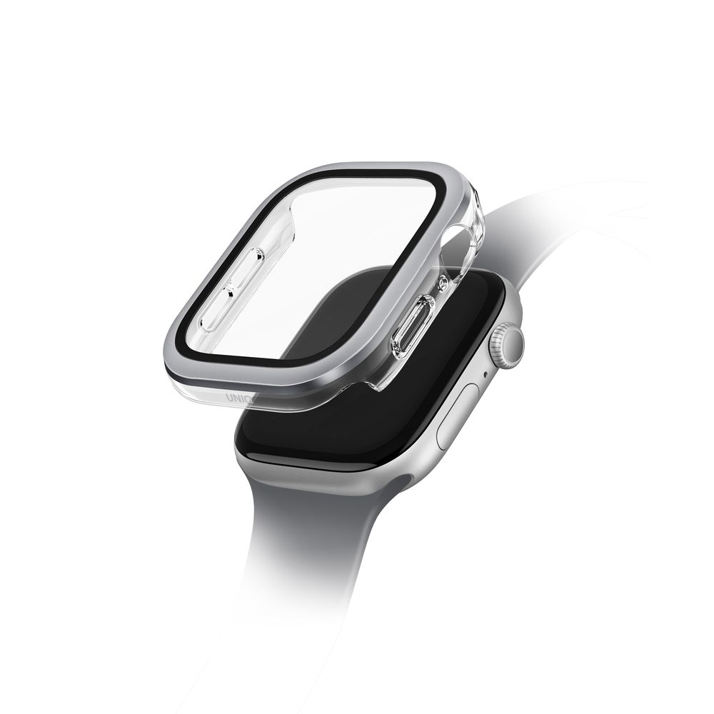 Uniq Voute Watch Case With Tempered Glass Screen 46mm - Silver