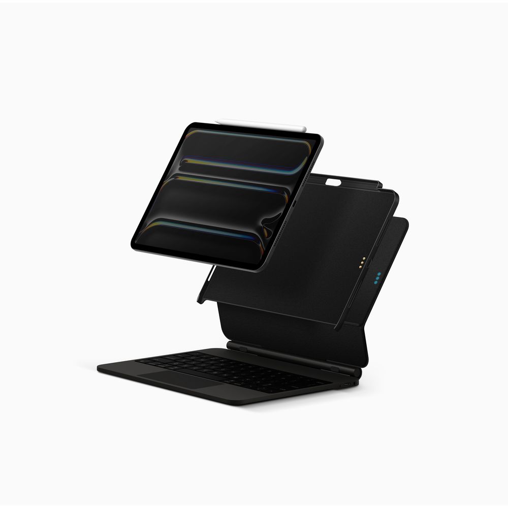 Uniq Axel Snap-Easy Magnetic Case For iPad Pro 13-Inch M4 - Ebony Black