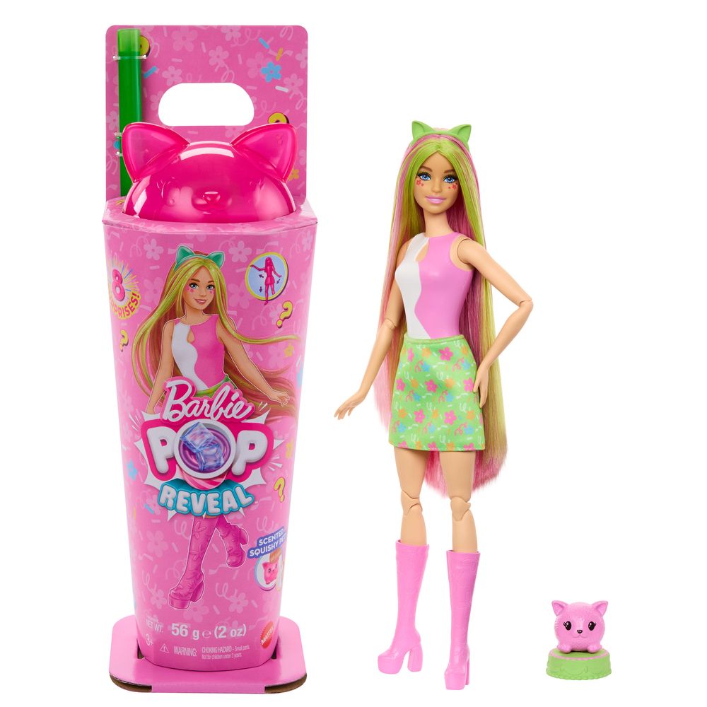 Barbie Pop Animal Party Series Reveal Doll - Cat