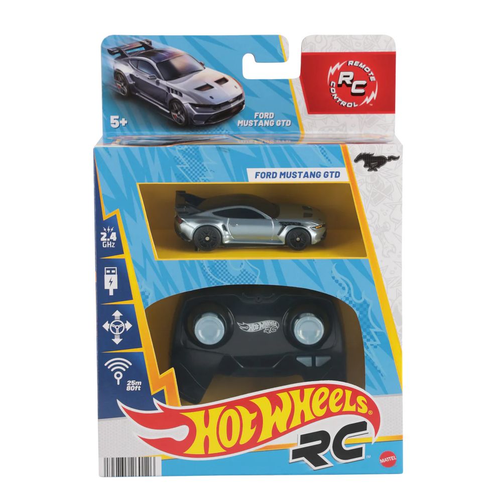 Hot Wheels RC Ford Mustang Gtd 1.64 Scale Remote Control Car