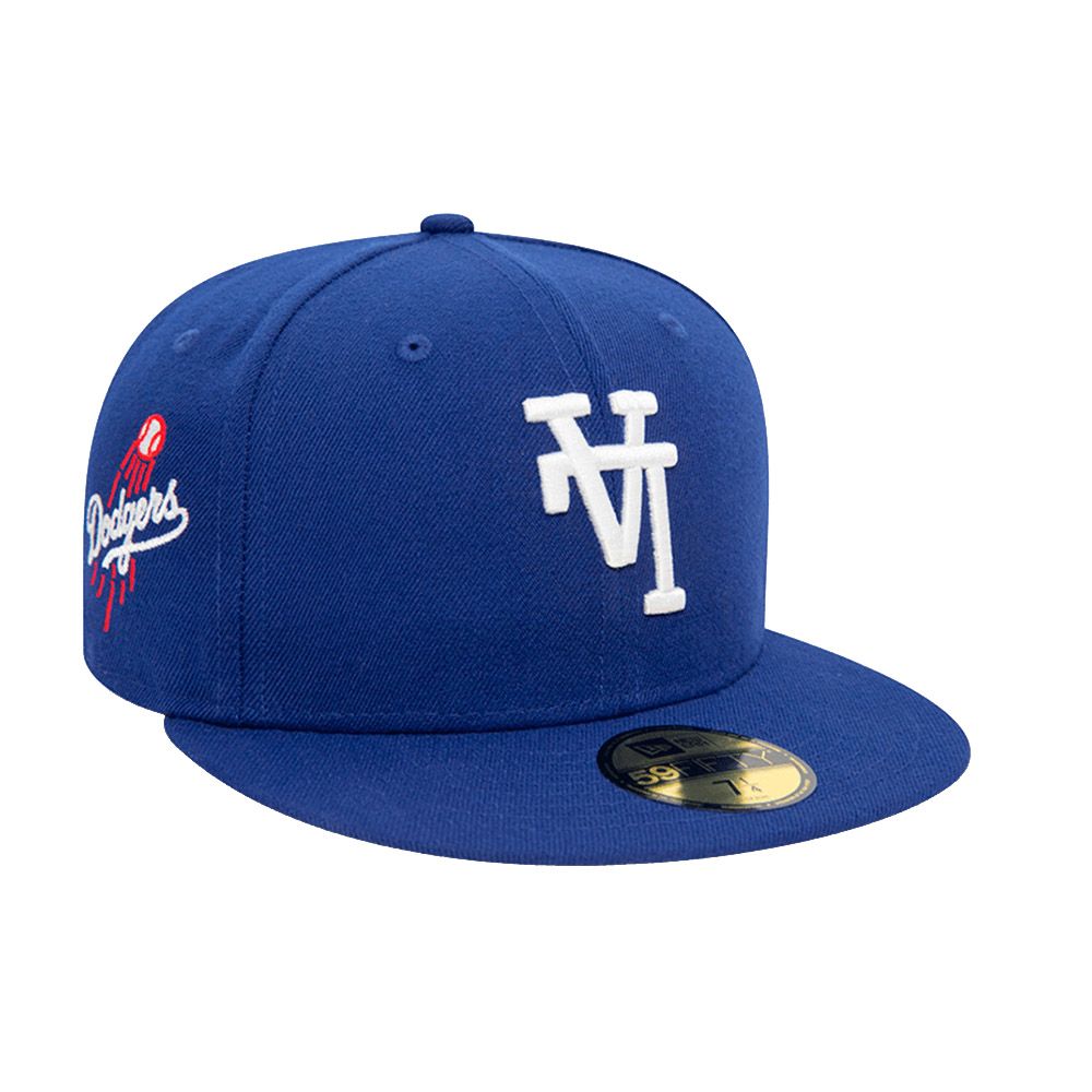 New Era Upside Down 59Fifty Mlb Los Angeles Dodgers Blue/White Cap - 7 1/2
