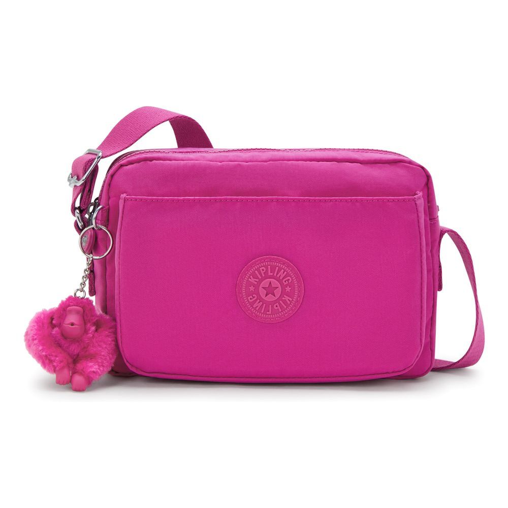 Kipling Abanu M Glowing Fuchsia Medium Crossbody