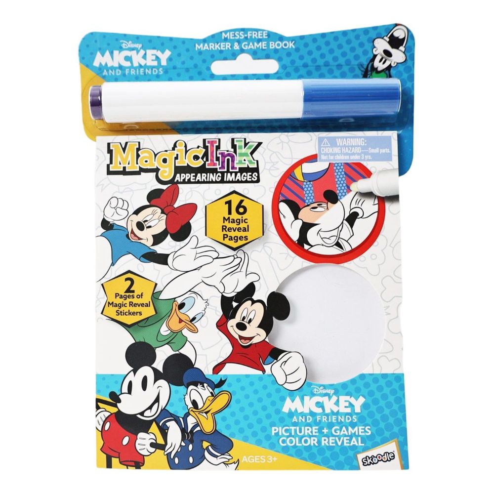 Disney Mickey and Friedns Magic Ink Book With Stickers