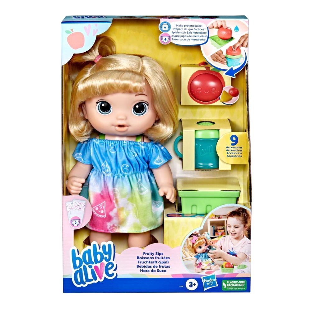 Hasbro Baby Alive Fruity Sips Apple Juicer With My Baby Doll