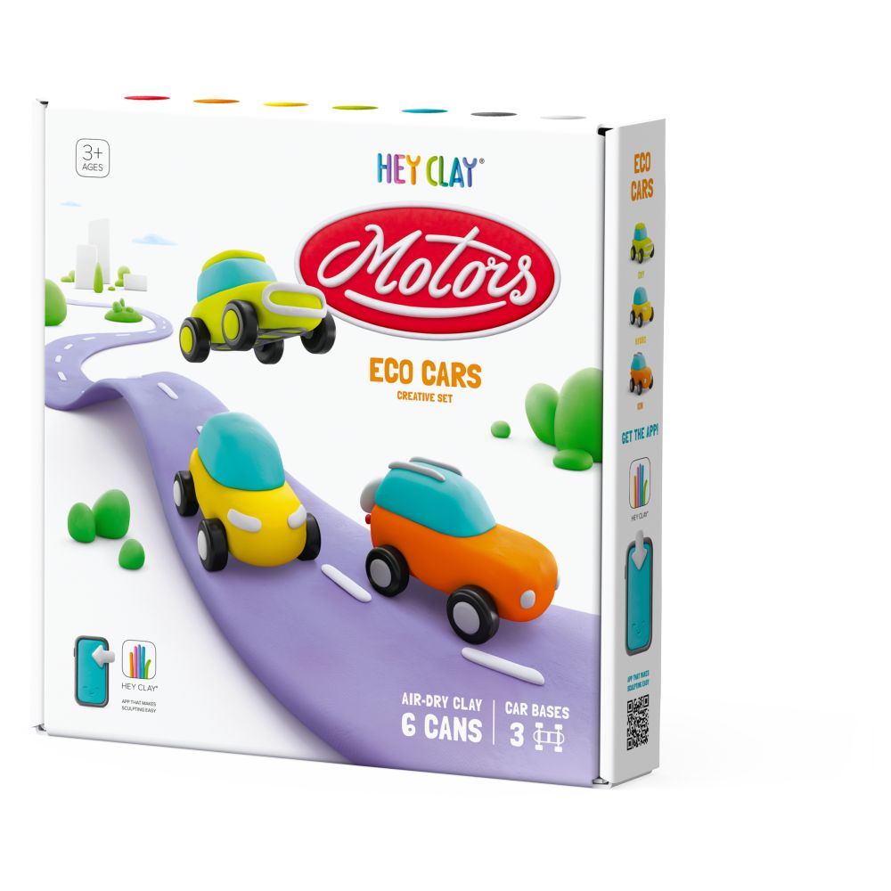 Hey Clay Motors Eco Cars Set