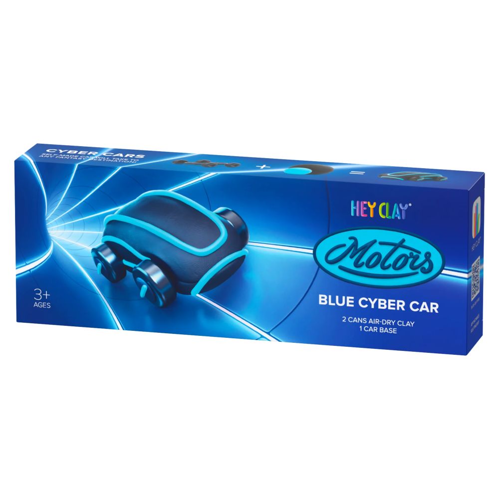 Hey Clay Motors - Blue Cyber Car
