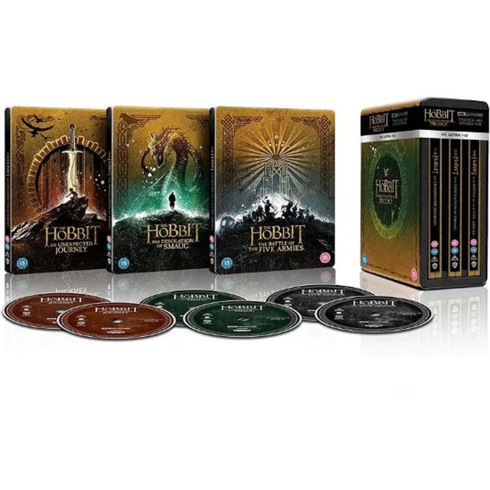 The Hobbit Trilogy - Limited Edition Steelbook - 4K Blu-Ray