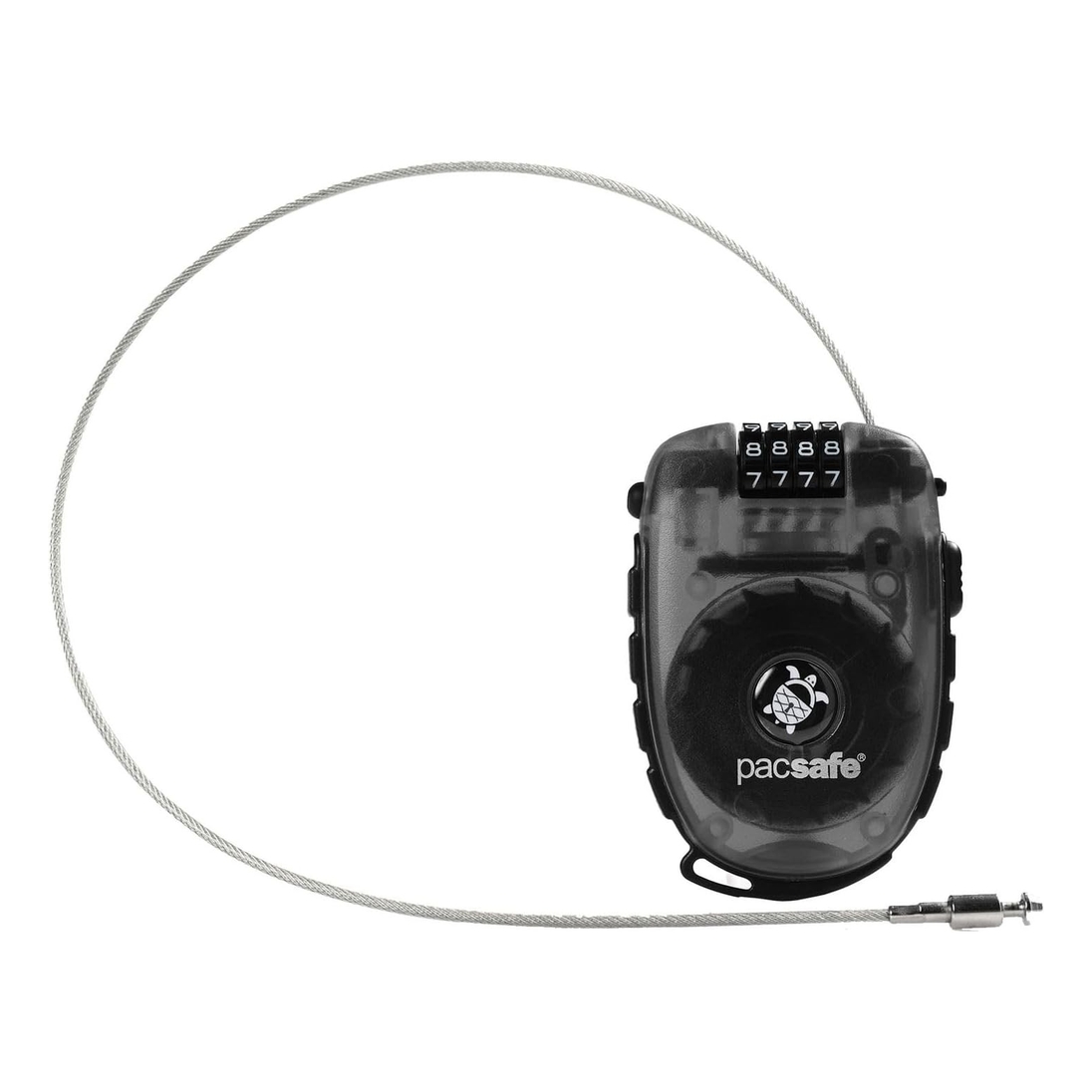 Pacsafe Retractasafe 250 4-Dial Retractable Cable Lock - Smoke