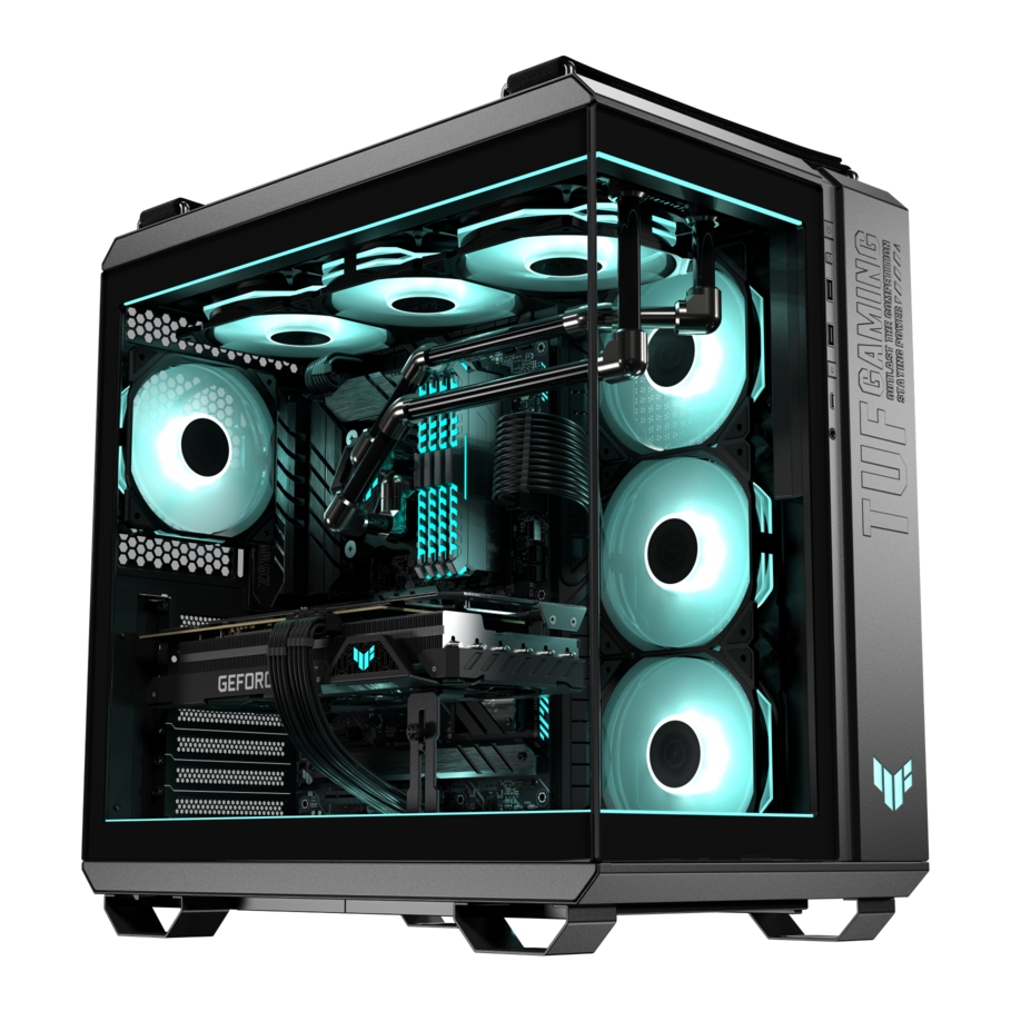 ANIGMA Pre-built Gaming Desktop Ryzen 9 9950X3D/96GB RAM/2TB NVMe M.2 SSD/Geforce RTX 5080 16GB /Asus PRIME X870-P WIFI Motherboard/ASUS TUF GAMING GT502 HORIZON TG ARGB BLACK CASE/Lian Li Hydro-Shift LCD 360 RGB Liquid CPU Cooler/Windows 11 Pro