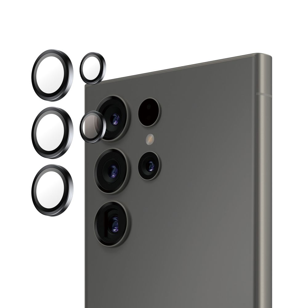 Panzer Glass Samsung Galaxy S25 Ultra Camera Lens Protector - Hoops - Black