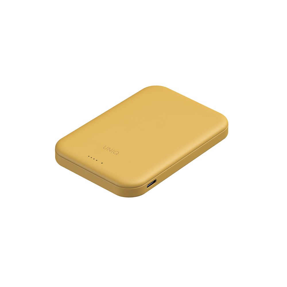 Uniq Powerbank Lyden Lexa Magnetic Fast Wireless USB-C Pd 5000mAh - Canary Yellow