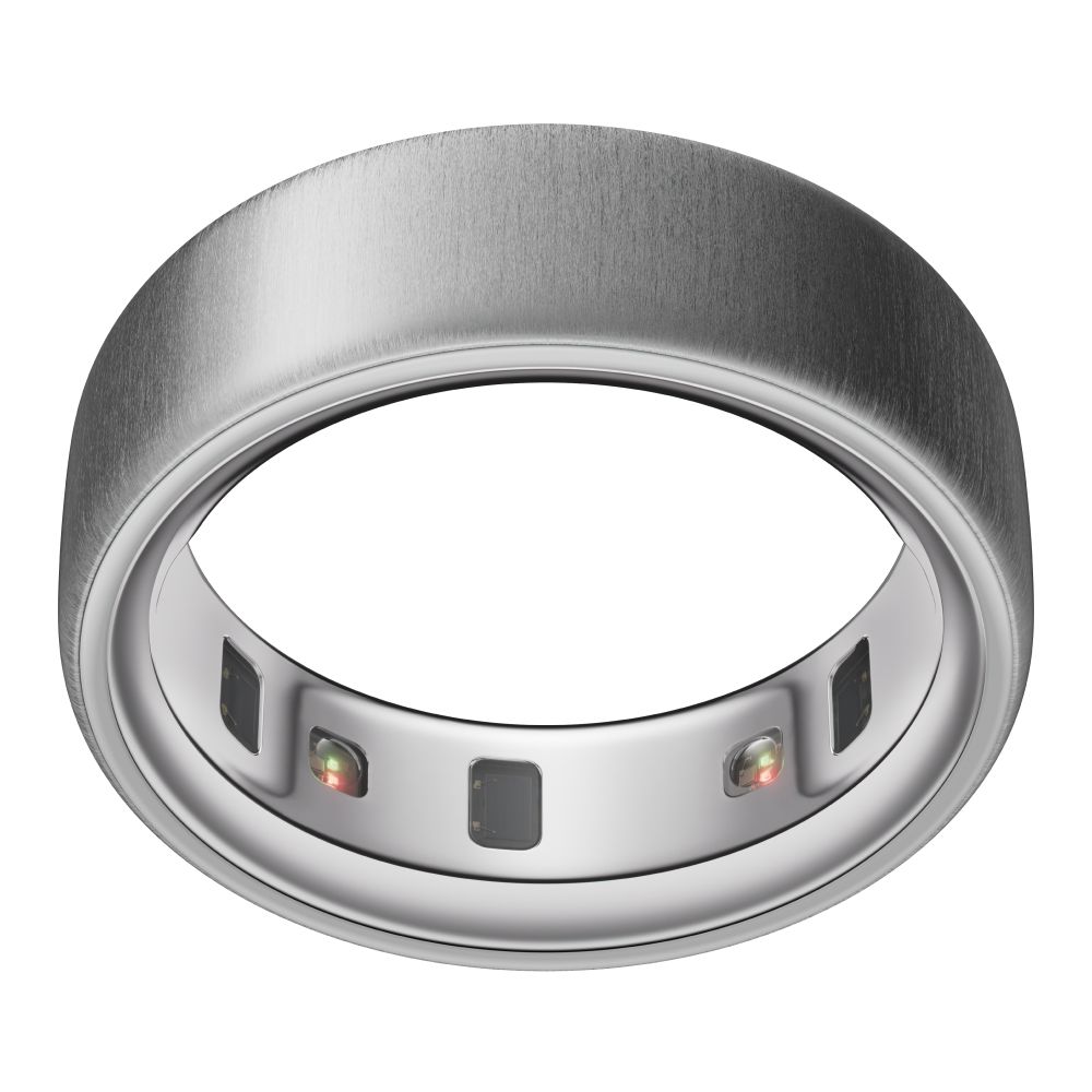 Oura Ring 4 Smart Ring Health Activity Tracker - Brushed Silver (Ring Size 5)