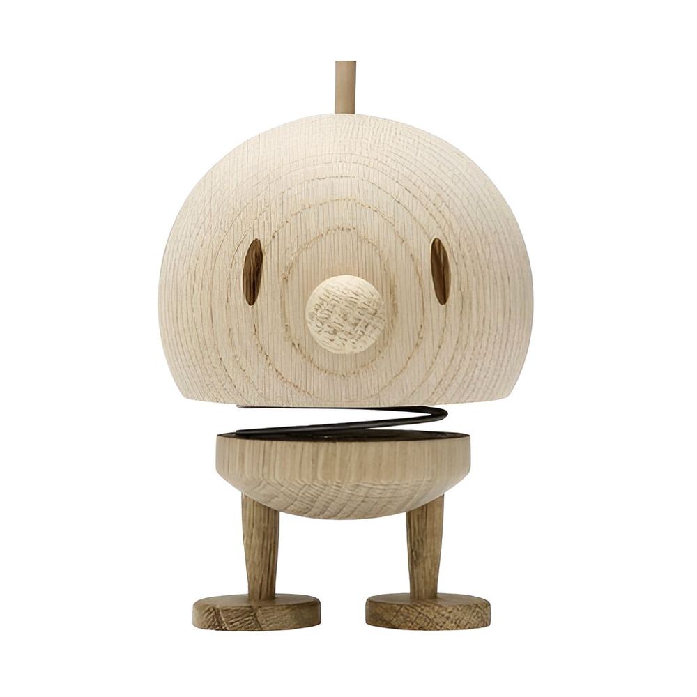 Hoptimist Bumble Decorative Figure - Raw Oak - Medium (10.7 x 8.5 cm)
