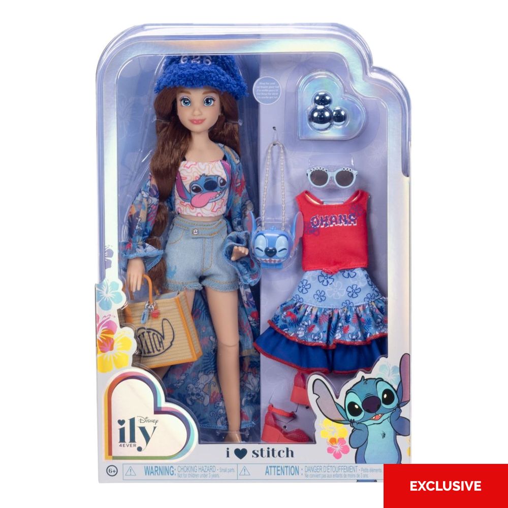 Jakks Pacific Disney Ily 4Ever I Love Stitch (Red Hair) 12-Inch Doll With Accessories