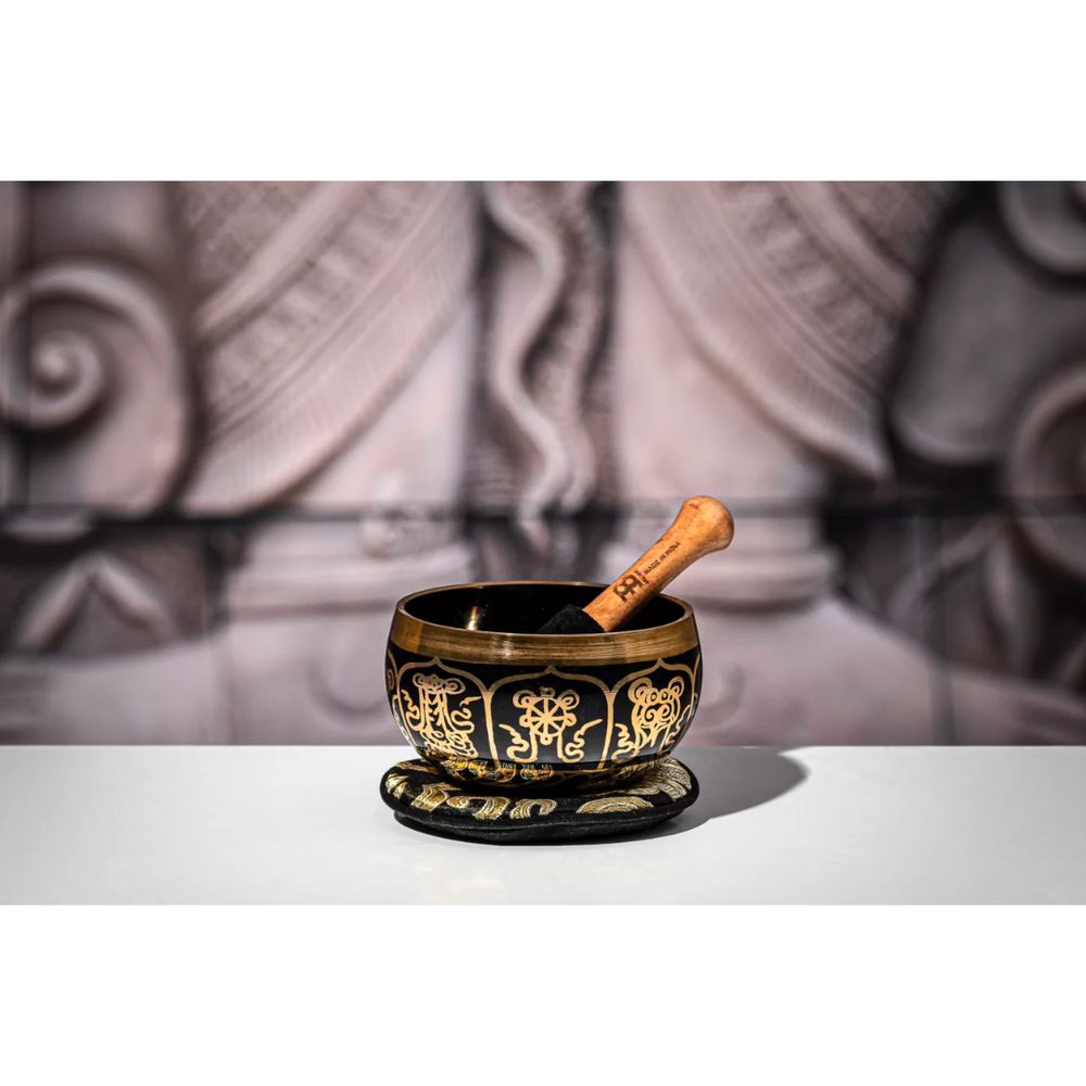 Meinl Ornamental Singing Bowl 300 Black - Sb-Or-300-Bk