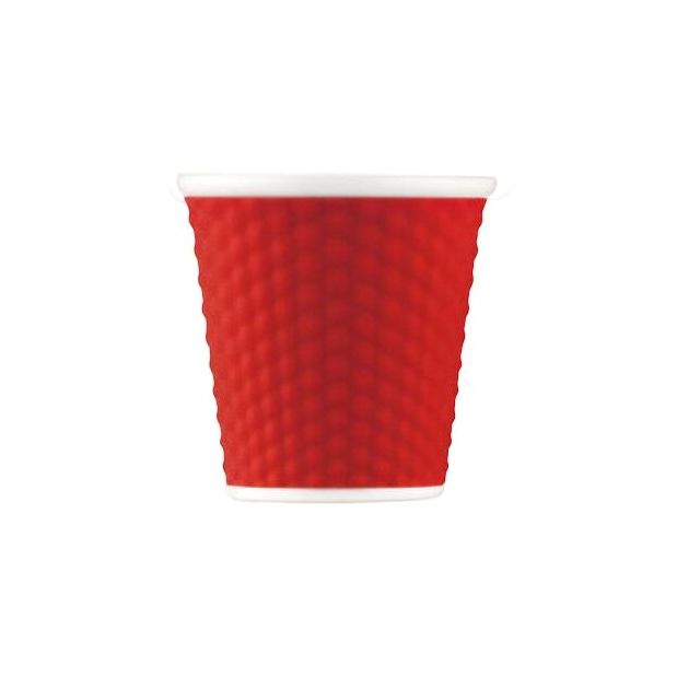 Les Artistes Honeycomb Cups Django Red Glossy 8cl/25oz