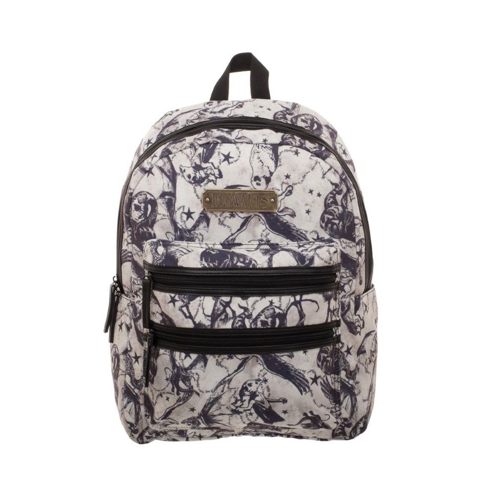 Bioworld Harry Potter Beasts All Over Print Double Zip Backpack