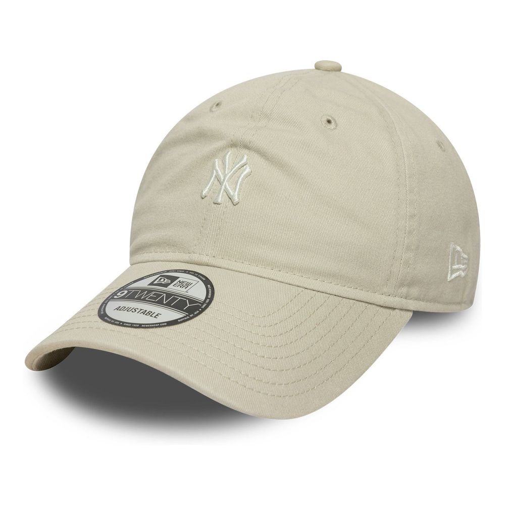 New Era Team Mini Logo 9Twenty New York Yankees Light Beige Cap (One Size)