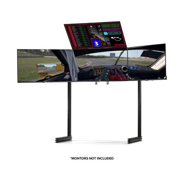 Next Level Racing Elite Freestanding Complete Quad Monitor Stand - Black Edition